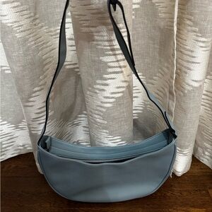 HVISK vegan leather like, Elegant Blue Shoulder Bag
